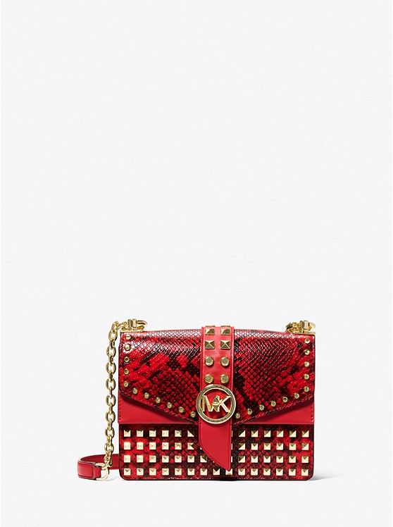 Michael Kors Greenwich crossbody taschen Damen Rot | Österreich-7378580
