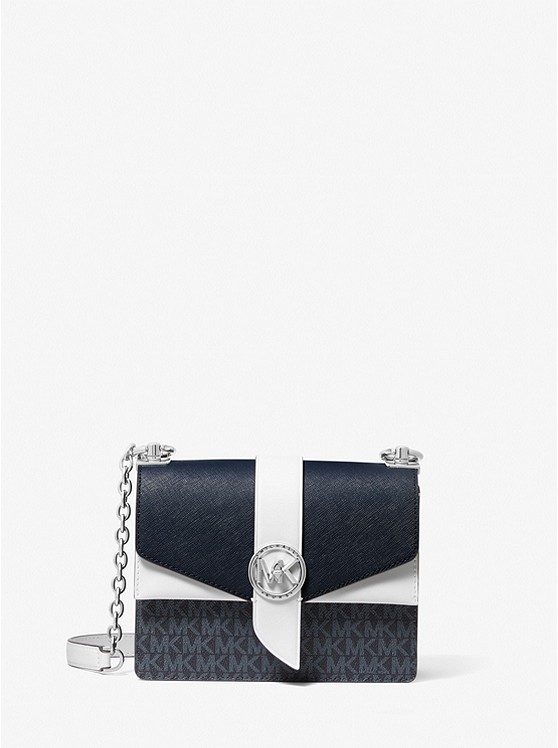 Michael Kors Greenwich crossbody taschen Damen Dunkelblau | Österreich-7988351