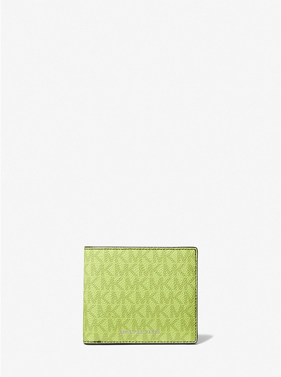 Michael Kors Greyson Bifold Geldbörse Herren Hellgrün | Österreich-3147950
