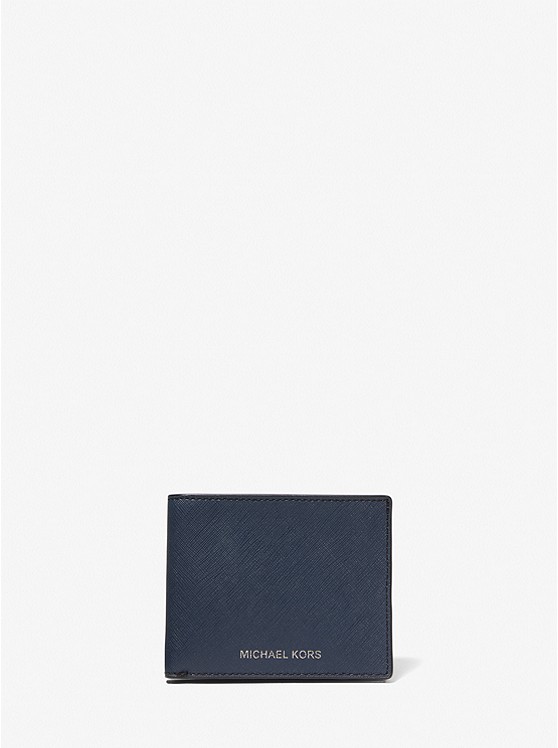 Michael Kors Harrison Bifold Geldbörse Herren Blau | Österreich-8015837