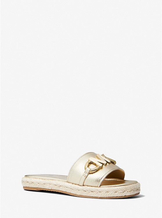 Michael Kors Izzy Badelatschen Damen Gold | Österreich-7483587