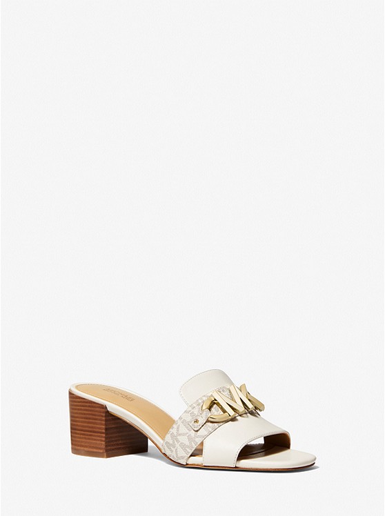 Michael Kors Izzy Mule Damen Braun Mehrfarbig | Österreich-8875190