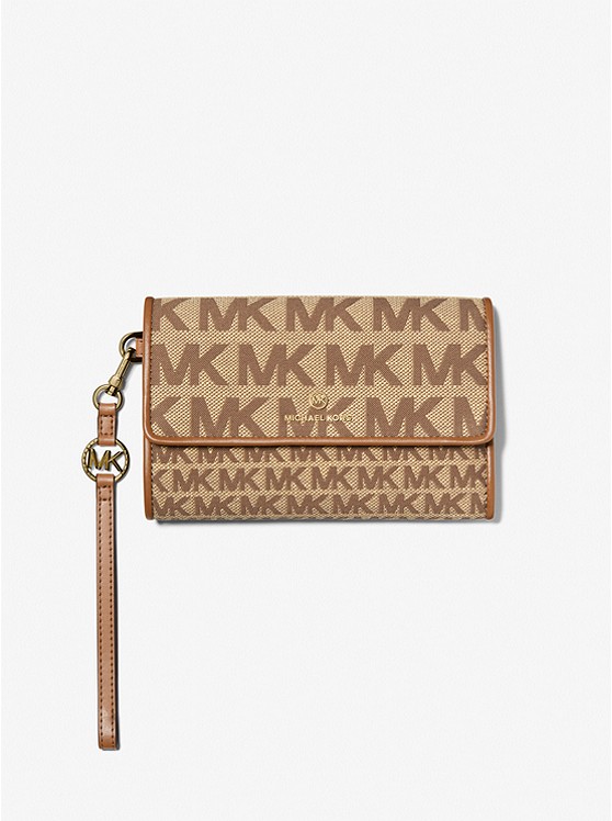 Michael Kors Jet Set Geldbörse Damen Beige Braun | Österreich-0374875