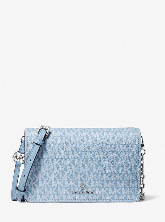 Michael Kors Jet Set Large Logo crossbody taschen Damen Hellblau | Österreich-5870148