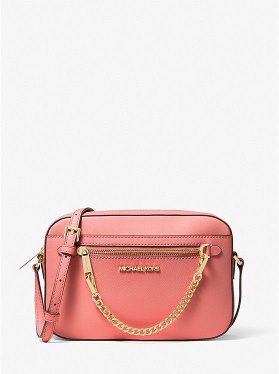 Michael Kors Jet Set Large Saffiano Leder crossbody taschen Damen Rosa | Österreich-5478831