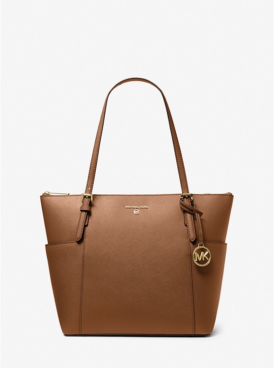 Michael Kors Jet Set Large Saffiano Leder Tragetaschen Damen Weiß | Österreich-7183907