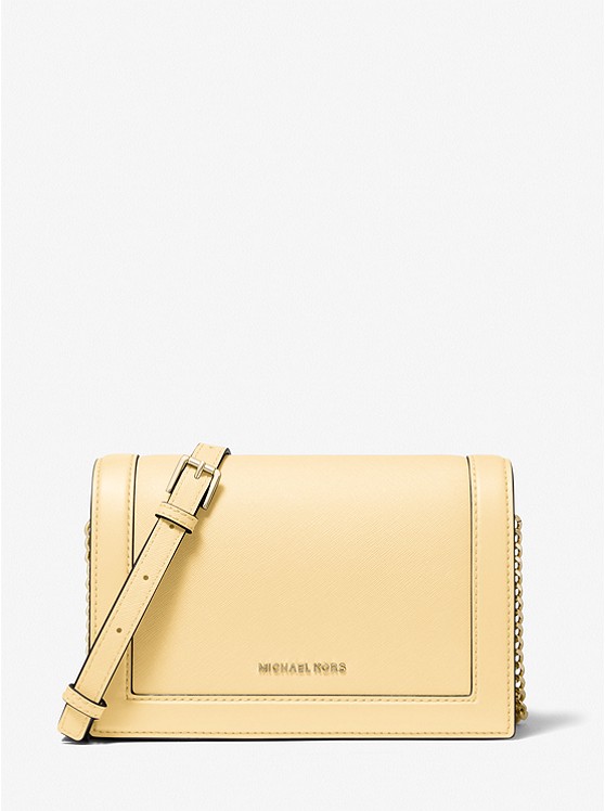 Michael Kors Jet Set Large Saffiano Leder crossbody taschen Damen Gelb | Österreich-8771958