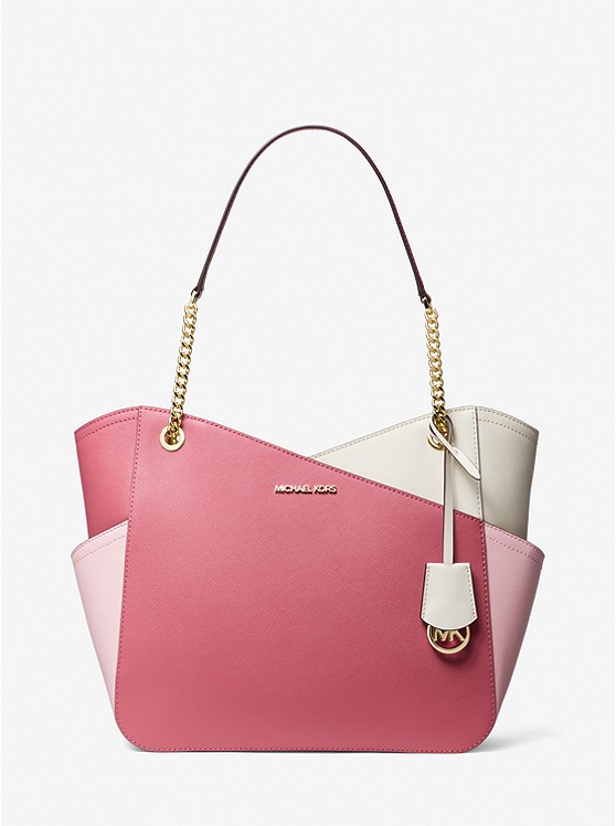 Michael Kors Jet Set Large Tragetaschen Damen Rosa Mehrfarbig | Österreich-0849718