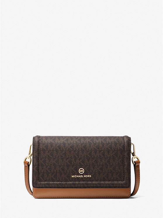 Michael Kors Jet Set Münzgeldbörsen Damen Braun Gelb Braun | Österreich-7897153