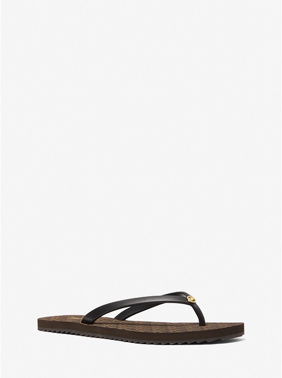 Michael Kors Jinx Flip Flops Damen Schwarz | Österreich-7039857