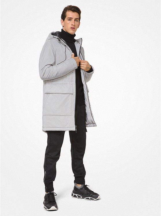 Michael Kors KORS X TECH Jacke Herren Silber | Österreich-8013987