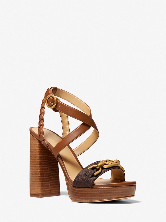 Michael Kors Kailey Sandalen Damen Braun | Österreich-0791885
