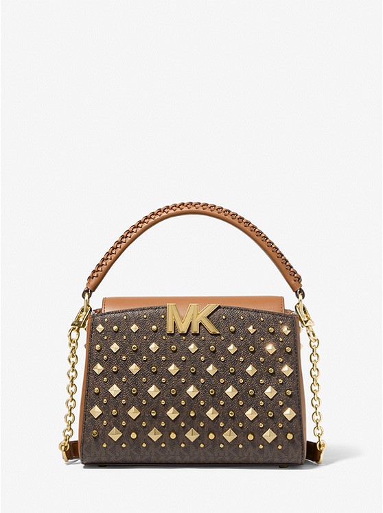 Michael Kors Karlie crossbody taschen Damen Braun Gelb Braun | Österreich-0794735