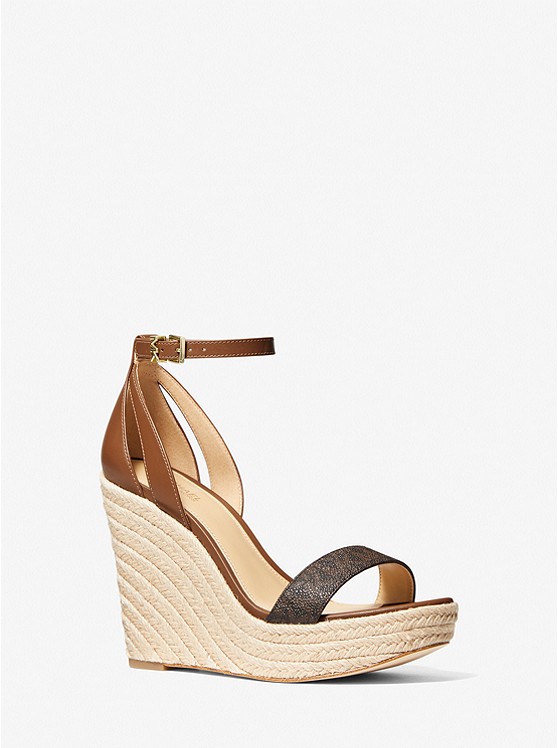 Michael Kors Kimberly Sandalen Damen Braun | Österreich-0479385