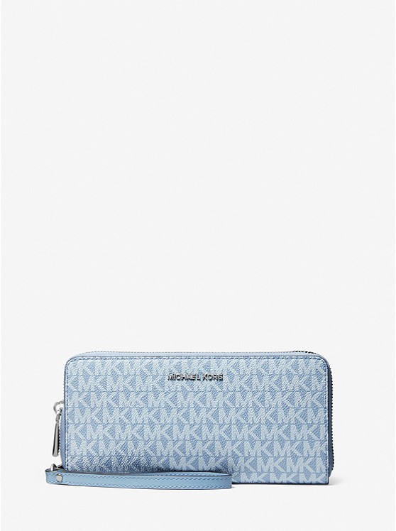 Michael Kors Large Geldbörse Damen Azurblau | Österreich-5874379