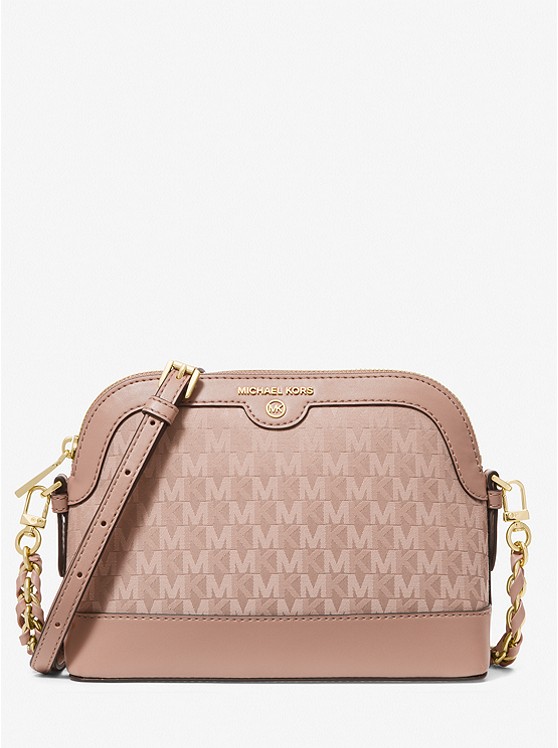 Michael Kors Large Logo crossbody taschen Damen Rosa | Österreich-7718340