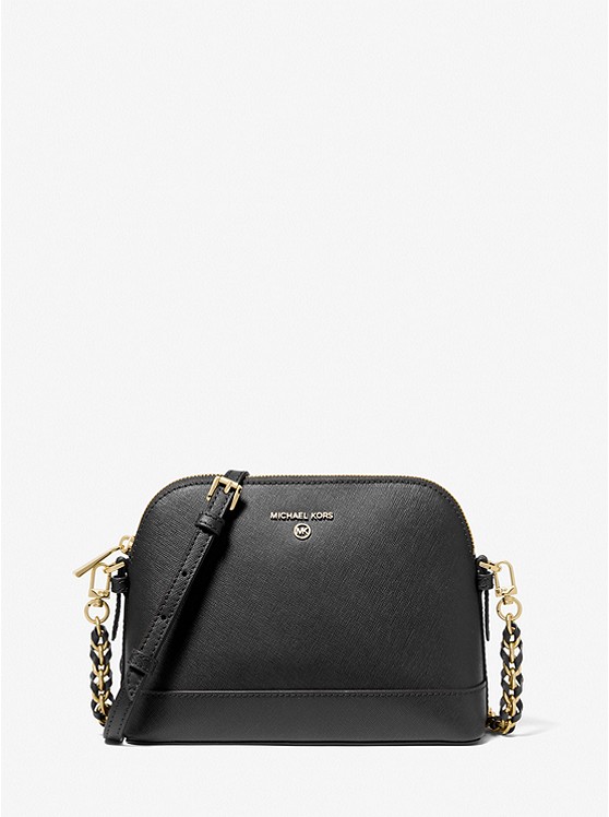 Michael Kors Large Saffiano Leder crossbody taschen Damen Schwarz | Österreich-4873178