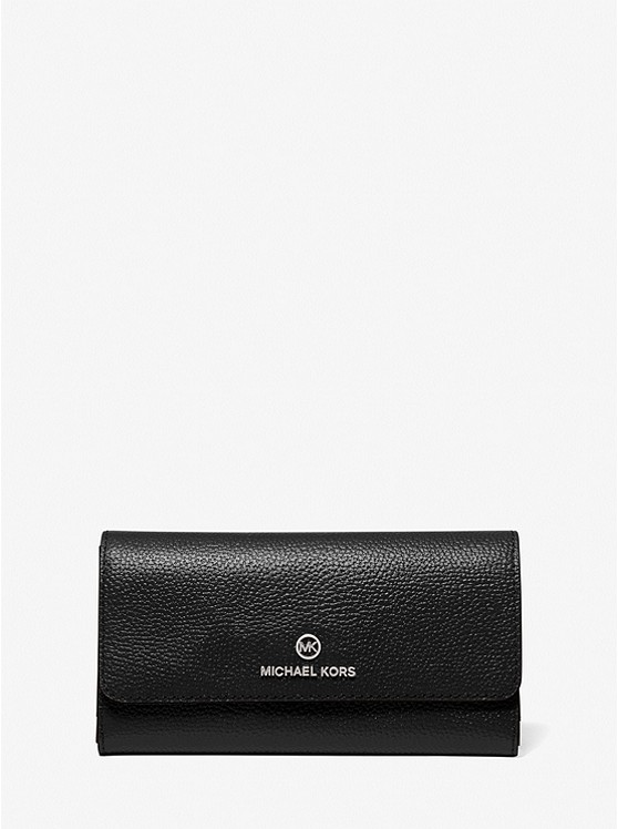 Michael Kors Large Trifold Geldbörsen Damen Schwarz | Österreich-1549370