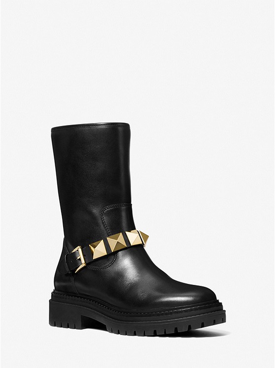 Michael Kors Layton Stiefeletten Damen Schwarz | Österreich-8307849