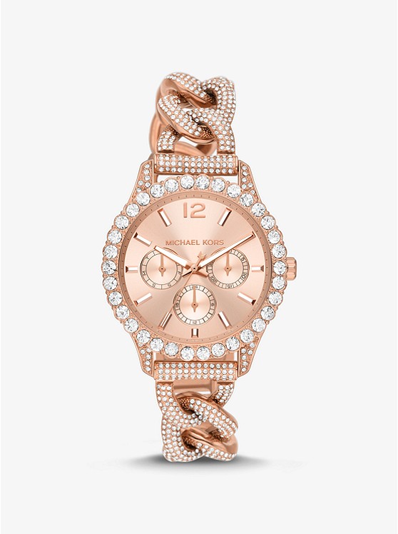 Michael Kors Layton Uhren Damen Rosa Gold | Österreich-4819570