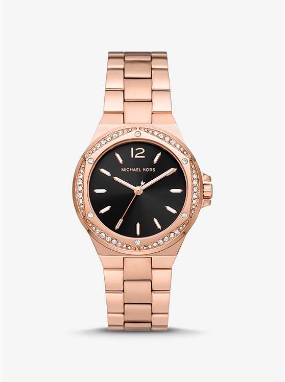 Michael Kors Lennox Uhren Damen Rosa Gold | Österreich-0758314