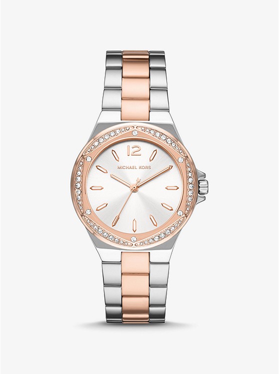 Michael Kors Lennox Uhren Damen Silber Gold | Österreich-4819773
