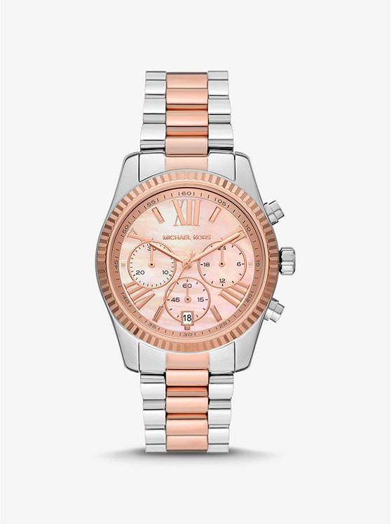 Michael Kors Lexington Uhren Damen Silber Gold | Österreich-7985107