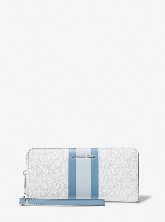 Michael Kors Logo Geldbörse Damen Weiß Grau | Österreich-5108397