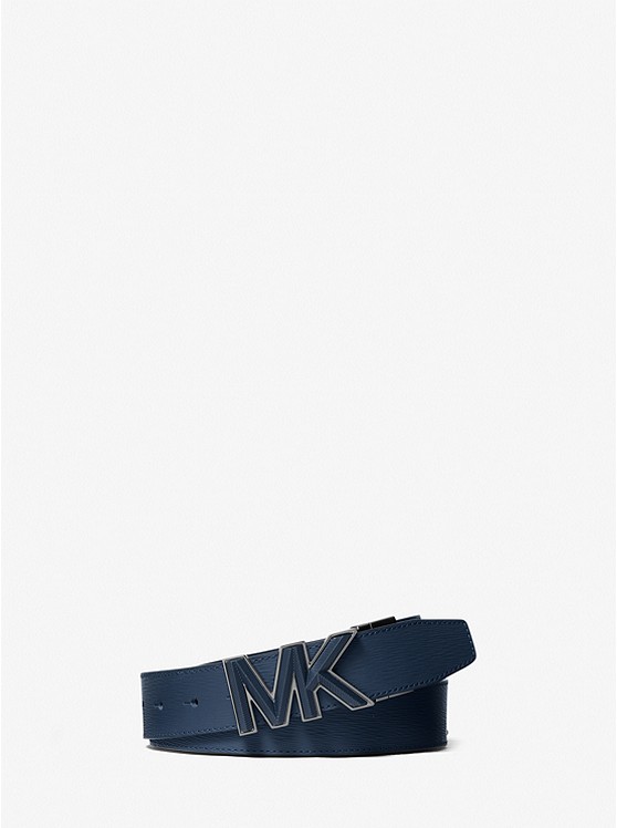 Michael Kors Logo Gürtel Herren Navy | Österreich-4817985