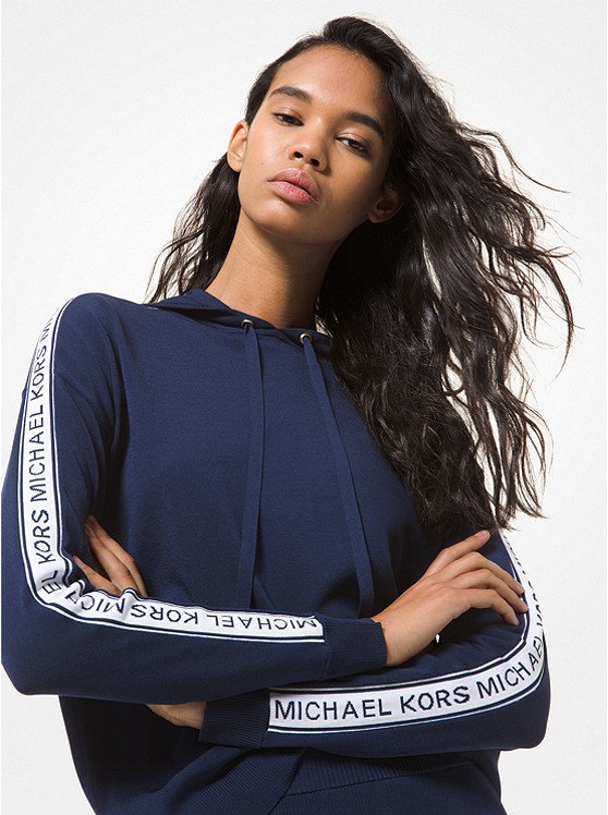 Michael Kors Logo Hoodie Damen Schwarz | Österreich-4077881
