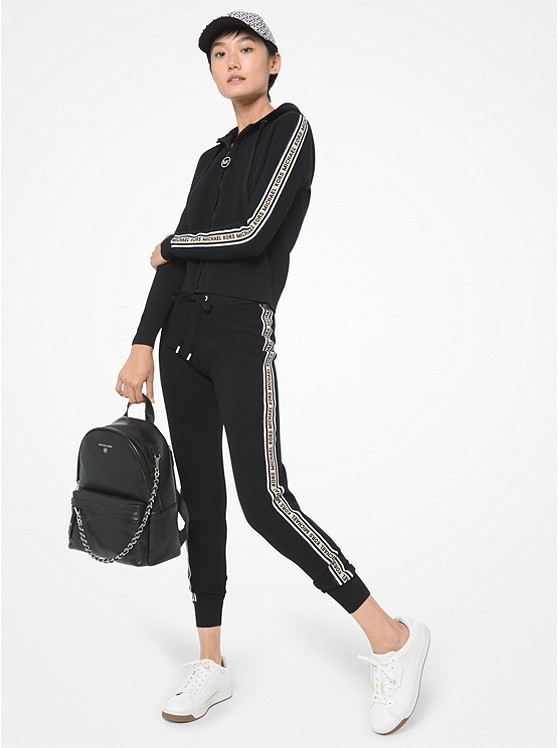 Michael Kors Logo Hoodie Damen Schwarz | Österreich-9047571
