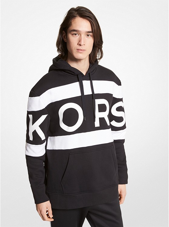 Michael Kors Logo Hoodie Herren Blau | Österreich-8707514