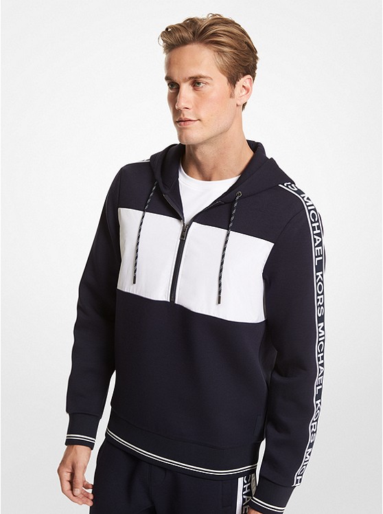 Michael Kors Logo Hoodie Herren Navy | Österreich-1059788
