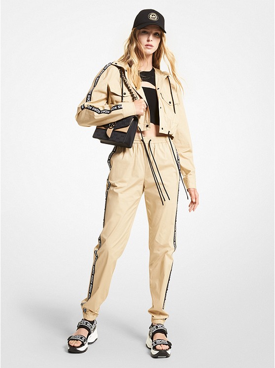 Michael Kors Logo Jacke Damen Khaki | Österreich-7537041