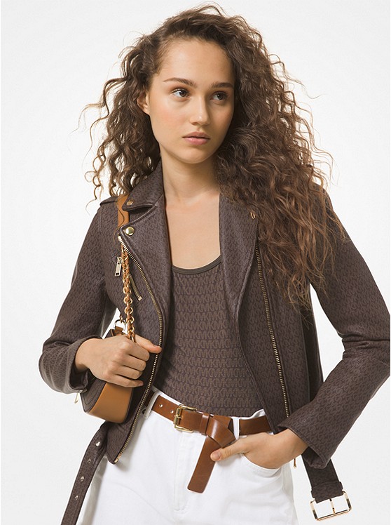 Michael Kors Logo Jacke Damen Schokolade | Österreich-8717480