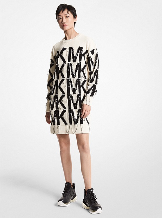 Michael Kors Logo Pullover Damen Schokolade | Österreich-7531488