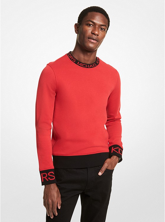 Michael Kors Logo Pullover Herren Rot | Österreich-3874051
