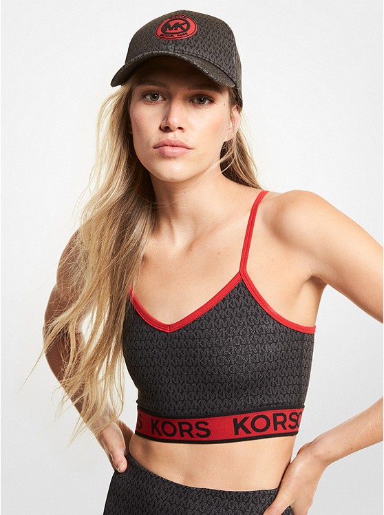 Michael Kors Logo Sport Bh Damen Grau | Österreich-1907753