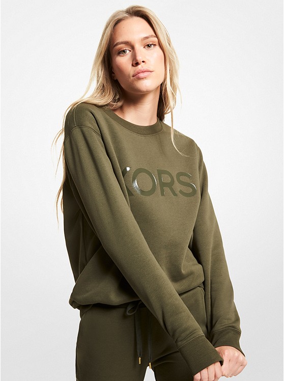 Michael Kors Logo Sweatshirt Damen Camouflage | Österreich-0175947