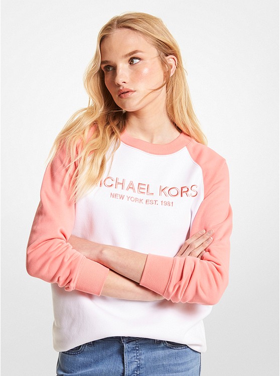 Michael Kors Logo Sweatshirt Damen Lila | Österreich-8837475