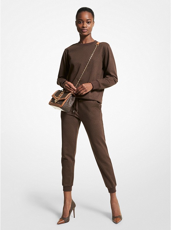 Michael Kors Logo Sweatshirt Damen Schokolade | Österreich-5479188