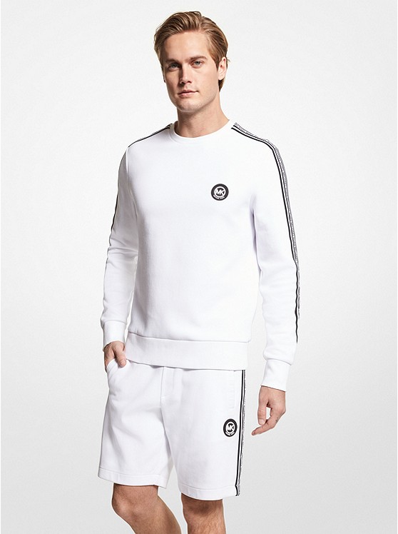 Michael Kors Logo Sweatshirt Herren Weiß | Österreich-8140773