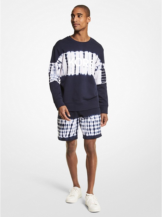 Michael Kors Logo Sweatshirt Herren Weiß Blau | Österreich-8759438