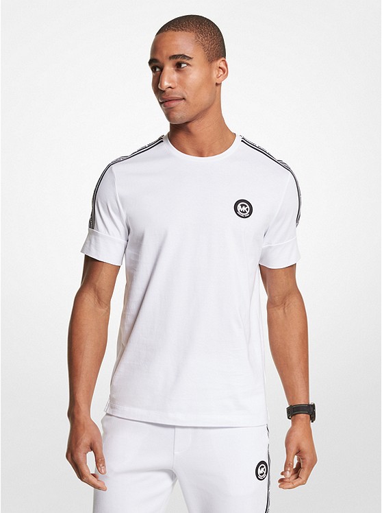 Michael Kors Logo T-shirts Herren Weiß | Österreich-0178479