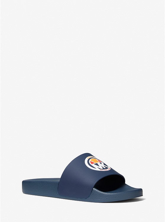 Michael Kors MK X ellesse Badelatschen Herren Blau | Österreich-1807953