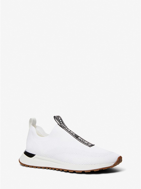Michael Kors Miles Slip-on-sneakers Herren Weiß Schwarz | Österreich-0759743