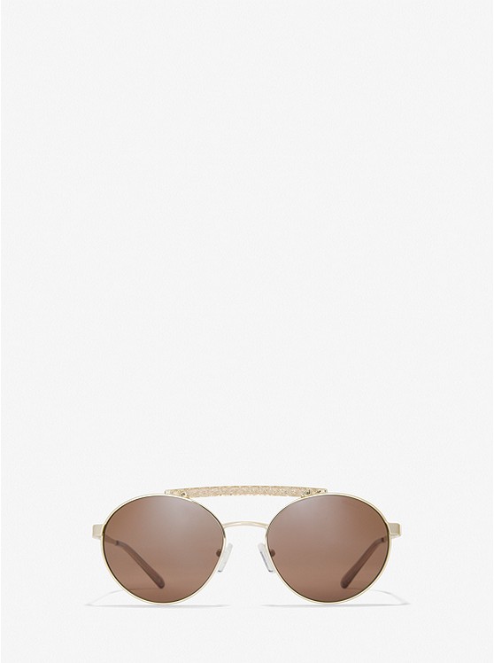 Michael Kors Milos Sonnenbrille Damen Gold | Österreich-7358471