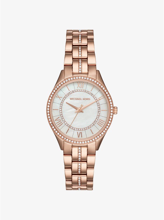 Michael Kors Mini Uhren Damen Rosa Gold | Österreich-8054871