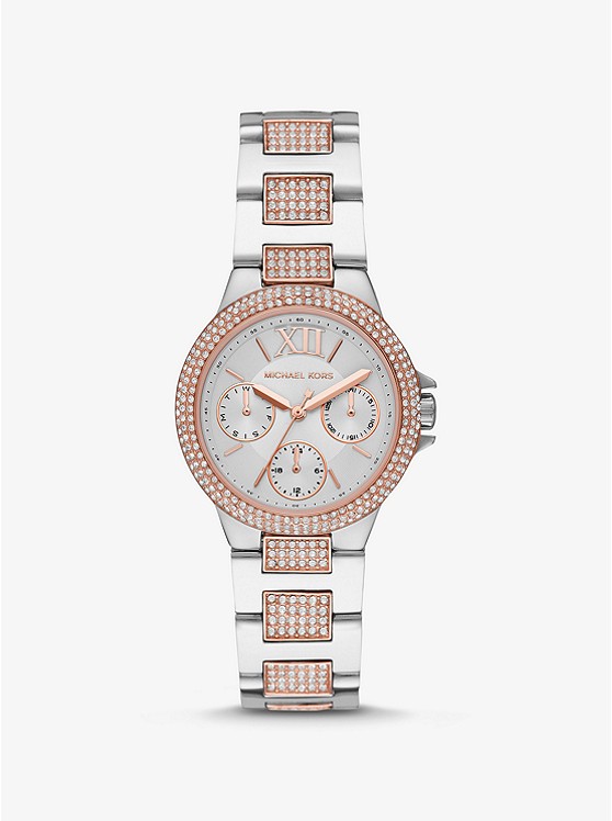 Michael Kors Mini Uhren Damen Silber Gold | Österreich-1870583