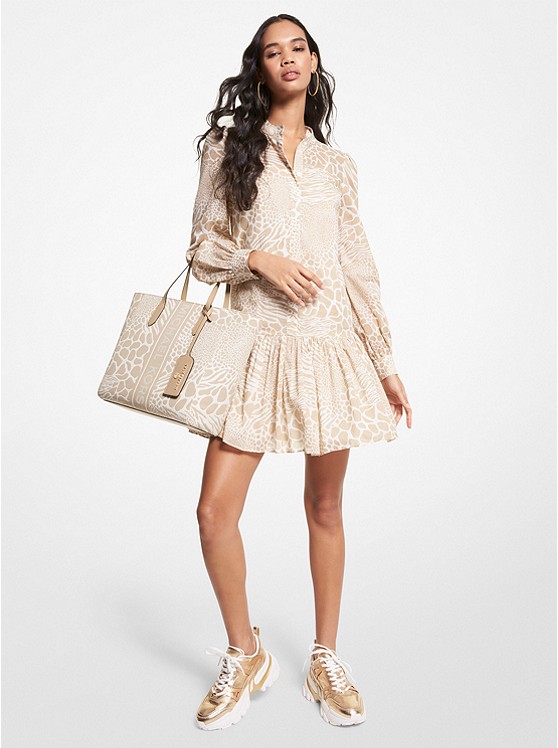 Michael Kors Mixed Kleider Damen Khaki | Österreich-8075491